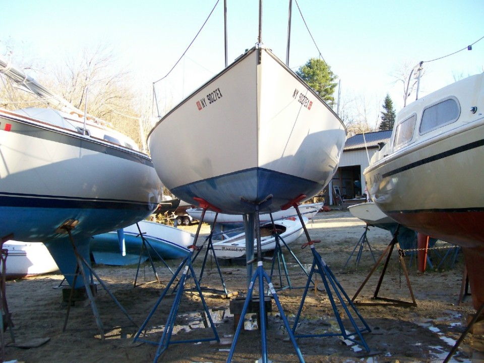 Sailboat Outboard Motor Mount wooden dinghy plans
